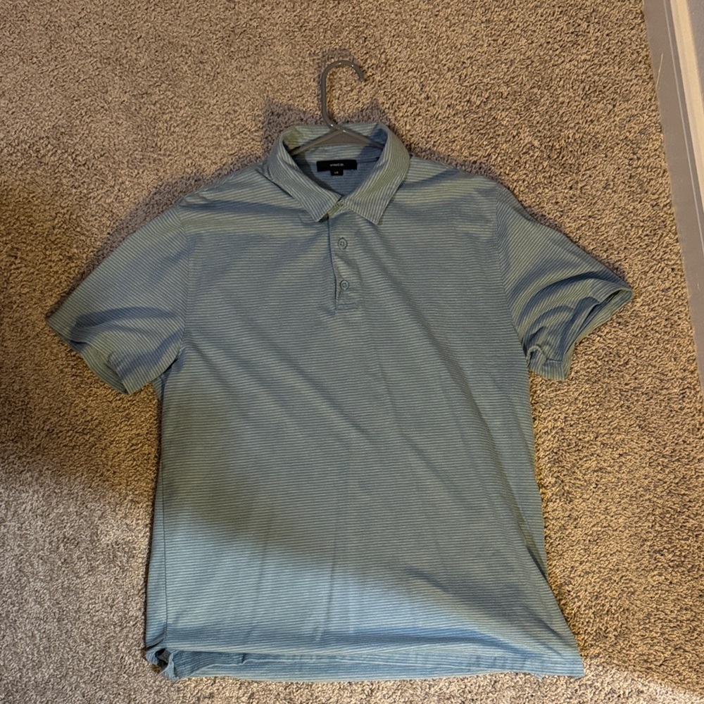 Vince Light Blue Polo Shirt